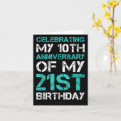 Carte Lumomix Funny 31e anniversaire. Uni Adulte, Noir,  (Fleur jaune)