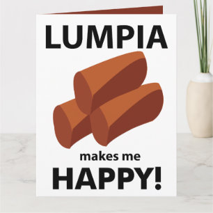 Carte Lumpia Me Rend Heureux Lumpia