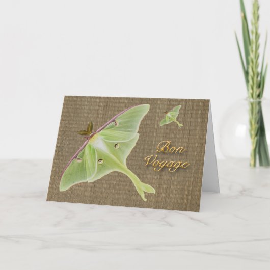 Carte Luna Moth Bon Voyage Card (Devant)