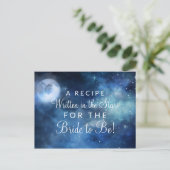 Carte Lunar Sky Pleine lune Stars Bride to Be Rece (Debout devant)