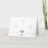 Carte lunatique d'ange de Noël (Dos)