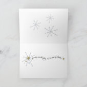 Carte lunatique de renne de Noël (Intérieur)