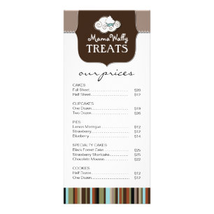 Carte lunatique de support de boulangerie