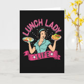 Carte Lunch Lady Life (Fleur jaune)