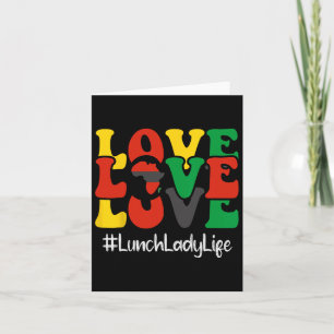 Carte Lunch Lady Love Africaine Américaine Femmes Histo