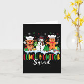 Carte Lunch Monitor Squad Reindeer Snowman Gingerbread C (Fleur jaune)