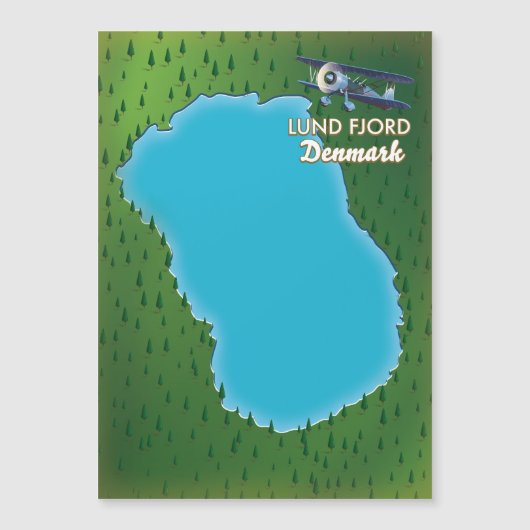 Carte Lund Fjord Danemark (Devant)