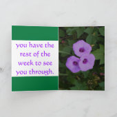 Carte Lundi noir et bleu (Intérieur)