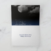 Carte Lune Anniversaire Et Étoiles (Intérieur)