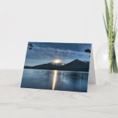 Carte Lune au-dessus du lac (Devant)
