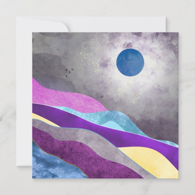 Carte Lune bleue (Devant)