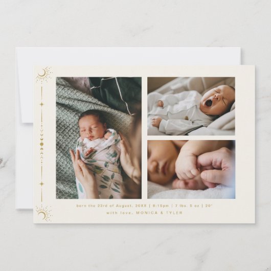 Carte Lune céleste et étoiles Zodiac | Scorpio (Dos)