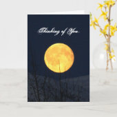 Carte Lune de montagne ; Sympathie (Fleur jaune)