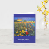 Carte Lune de tournesol (Fleur jaune)