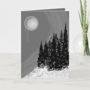 Carte Lune d'hiver