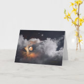 Carte "Lune dorée #1" (Fleur jaune)