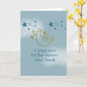 Carte Lune et dos (Fleur jaune)