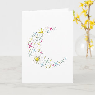 Carte Lune et étoiles