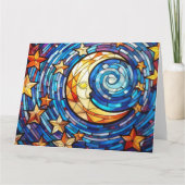 Carte Lune et étoiles en verre (Dos)