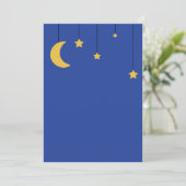 Carte Lune et Étoiles Invitent (Debout devant)