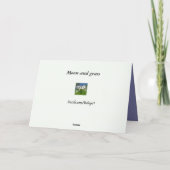 Carte Lune et herbe Halloween (Dos)