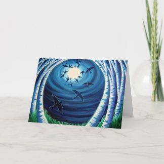 Carte Lune et Oiseaux, Ascendant