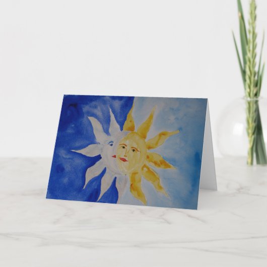 Carte Lune et soleil (Devant)