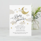 Carte Lune, étoiles et nuages Baby shower de script soph (Debout devant)
