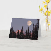 Carte Lune Hiver précoce | Ancrage, Alaska (Fleur jaune)