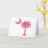 Carte Lune rose de Palmetto (Fleur jaune)