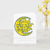 Carte Lune Solaire Eclipse 2024 Totalité Avril 8 Femmes (Fleur jaune)