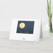 Carte Lune sur le clocher de l'église (Dos)