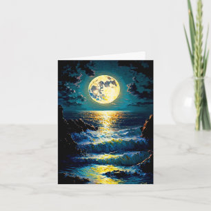 Carte Lune sur l'eau