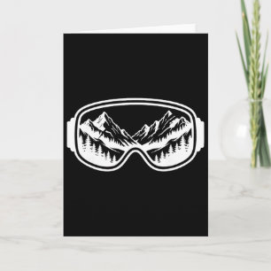 Carte Lunettes de montagne de ski neige ski freestyle ex
