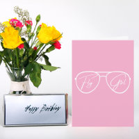 Lunettes de soleil Aviator Fly, Anniversaire rose