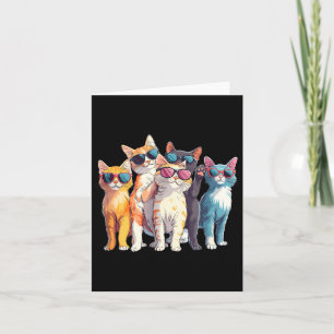 Carte Lunettes de soleil Cool Cats Humour Graphique Homm