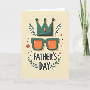 Carte Lunettes de soleil Crown pour la Fête des pa