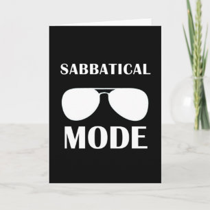 Carte Lunettes de soleil en mode sabbatique