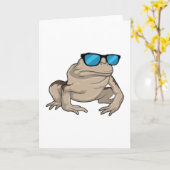 Carte Lunettes de soleil grenouille (Fleur jaune)