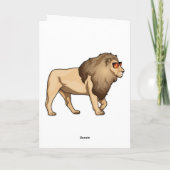 Carte Lunettes de soleil Lion (Dos)