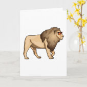 Carte Lunettes de soleil Lion (Fleur jaune)