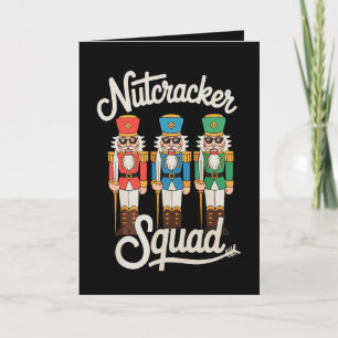 Carte Lunettes de soleil Nutcracker Squad Noël Xmas Fête