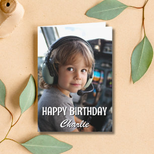 Carte Lunettes de soleil Pilote Chien d'anniversaire Avi