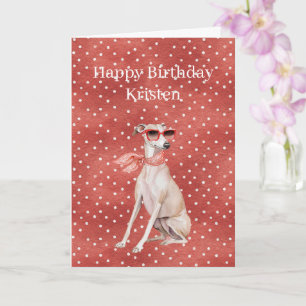 Carte Lunettes de soleil pour chien Rouge Blanc Points B