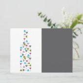 Carte Lunettes de vin en forme de bouteille (Debout devant)