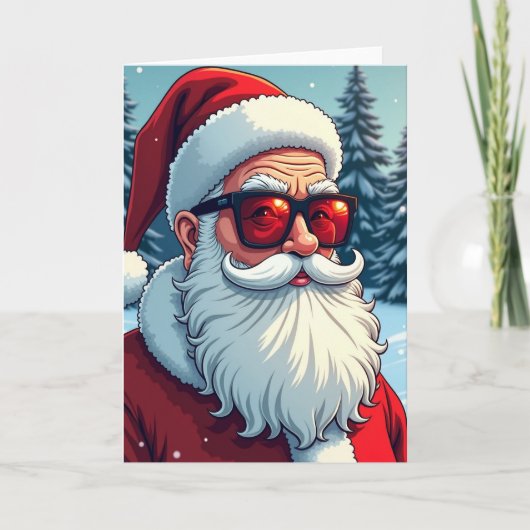 Carte Lunettes Rouges Joyeuses (Devant)