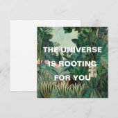 Carte L'univers de la peinture de la jungle verte est en (Devant / Derrière)