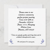 Carte Lupine Jardin Français (Dos)