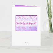 Carte Lupines violettes blanches (Dos)