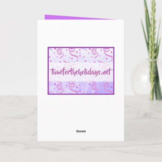 Carte Lupines violettes blanches (Dos)